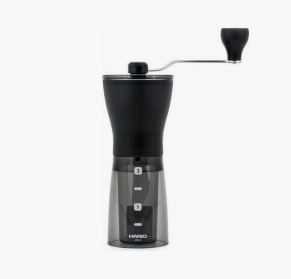 Hario Χειροκίνητος Μύλος Καφέ Ceramic Mini-Slim Plus Black